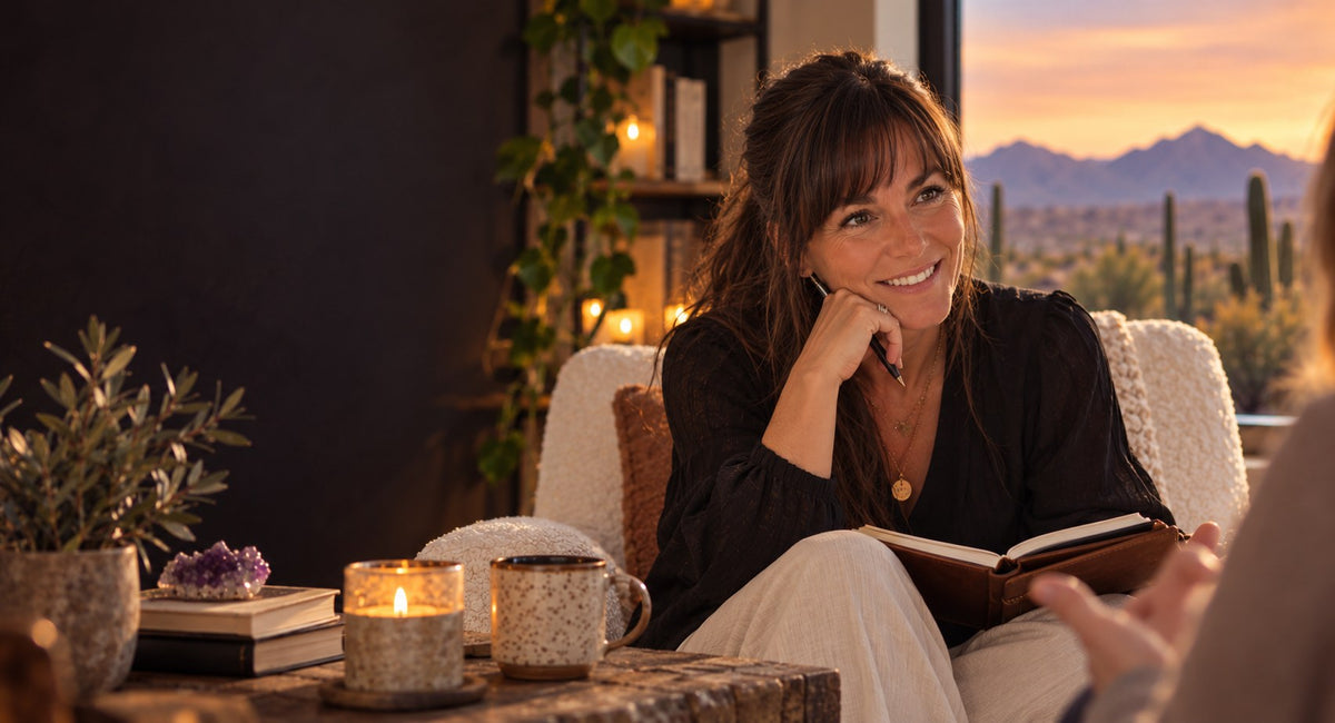 Audra Leigh in a warm one-on-one mentoring session