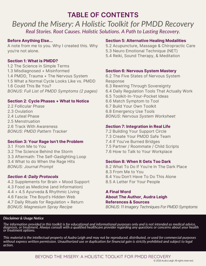 Table of contents
