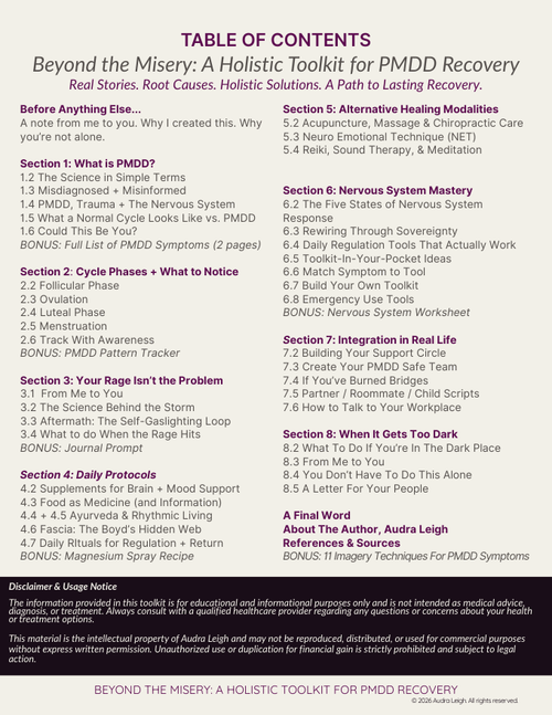 Table of contents